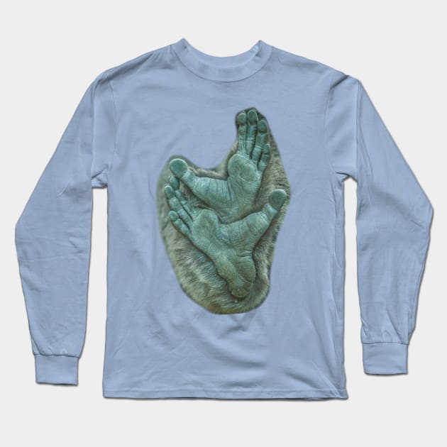 Molouch Gibbons feet Long Sleeve T-Shirt by dalyndigaital2@gmail.com